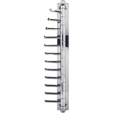 Hardware Resources Polished Chrome 12-Hook Cascading Tie Organizer 357T-PC